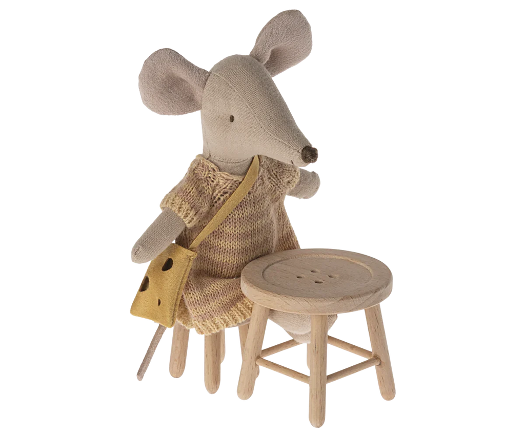 Maileg Table & Stool, Mouse Size
