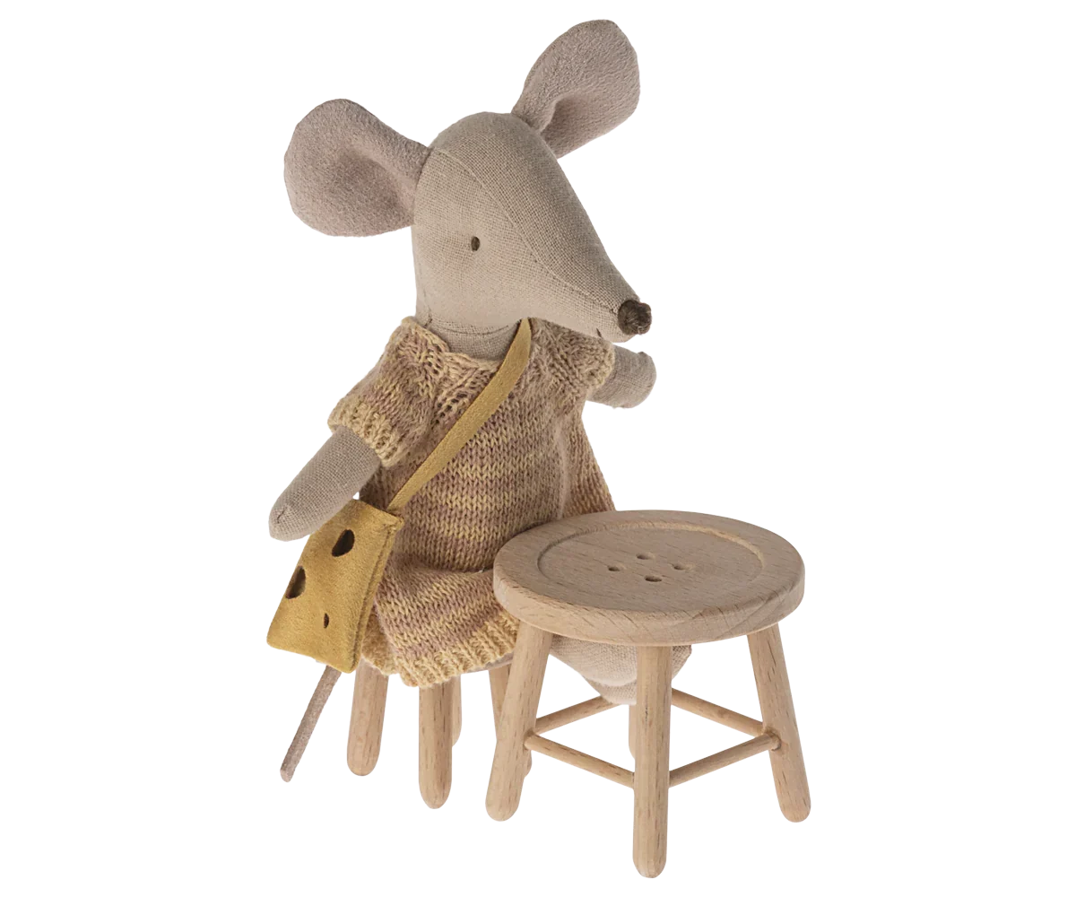 Maileg Table & Stool, Mouse Size