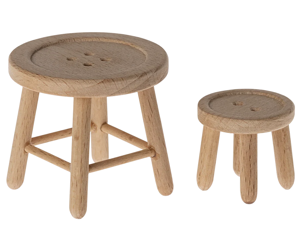 Maileg Table & Stool, Mouse Size