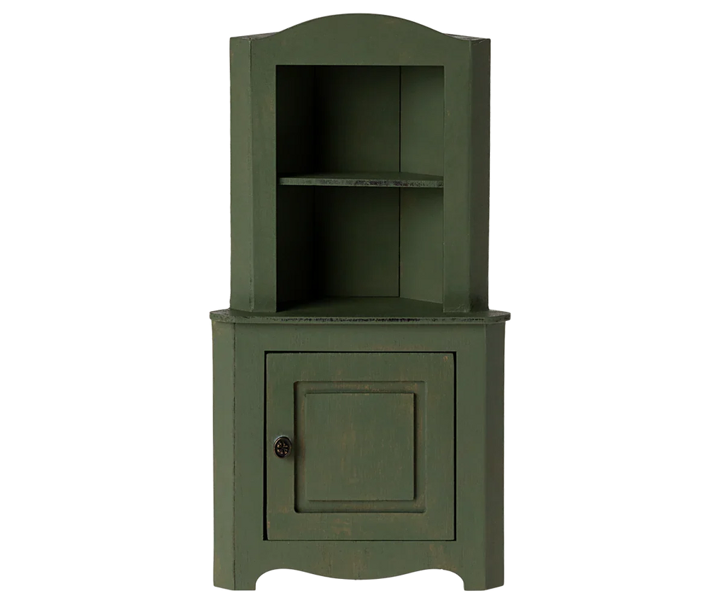 Maileg Corner Cabinet - Dark Green, Larger Size