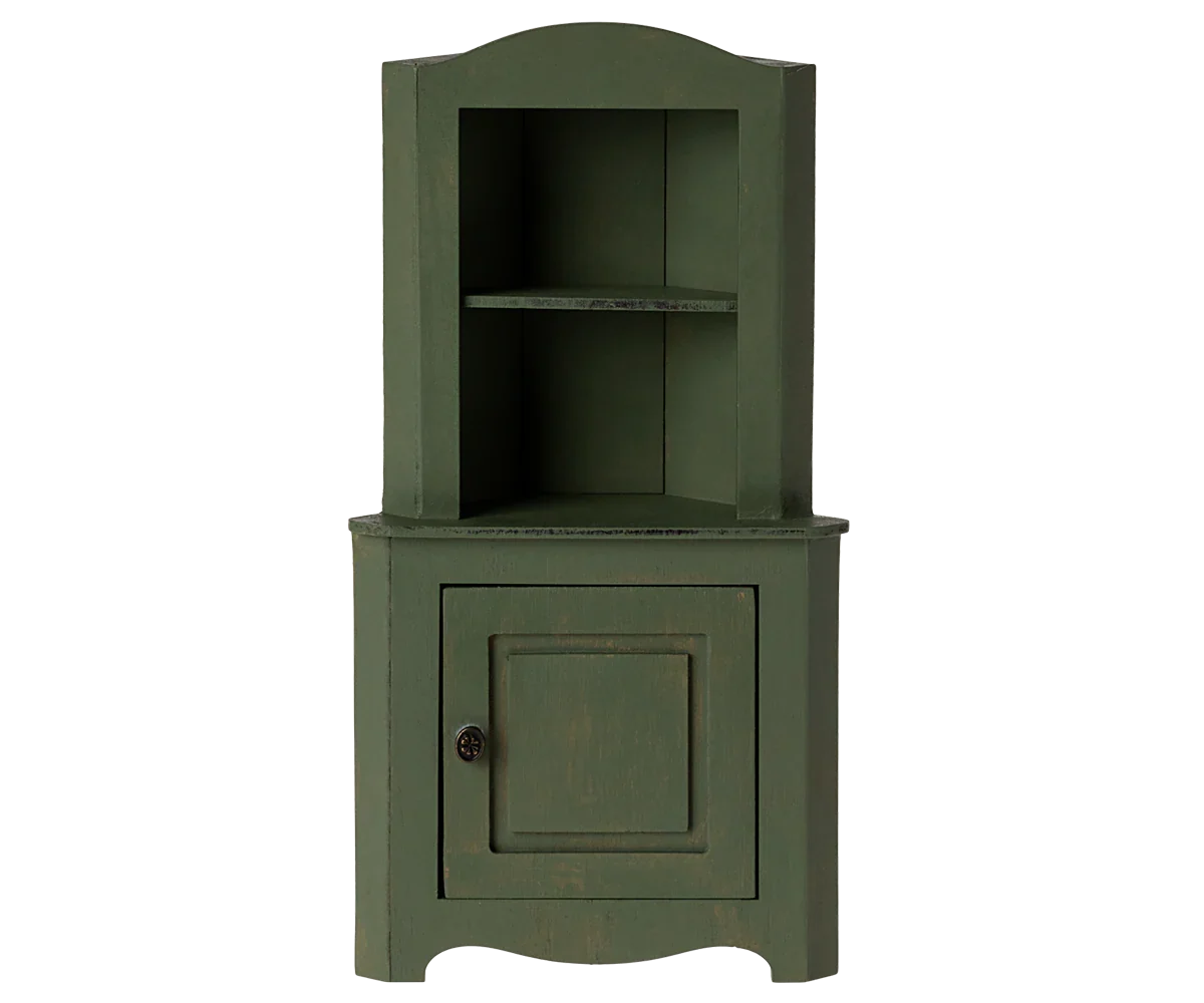 Maileg Corner Cabinet - Dark Green, Larger Size