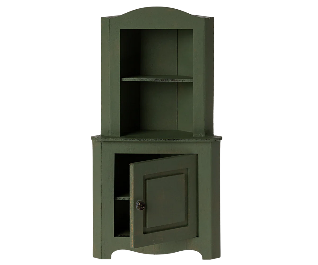 Maileg Corner Cabinet - Dark Green, Larger Size