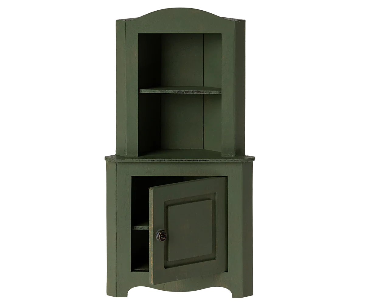 Maileg Corner Cabinet - Dark Green, Larger Size