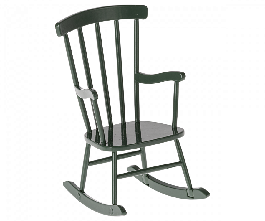 Maileg Rocking Chair, Mouse - Dark Green