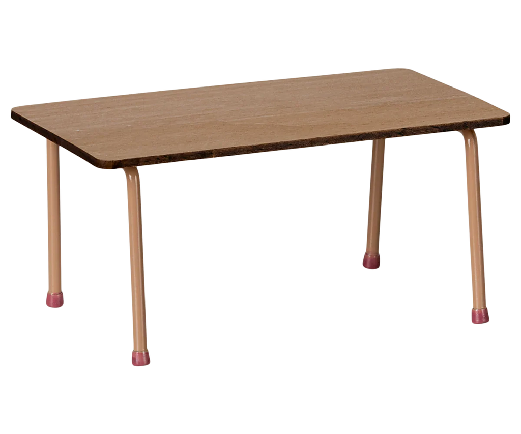 Maileg School Table & Chairs For Mice - Dark Powder