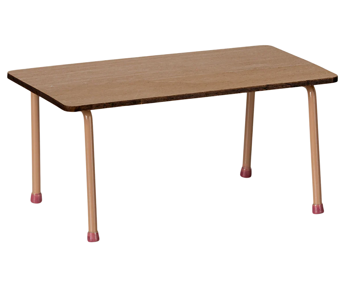 Maileg School Table & Chairs For Mice - Dark Powder