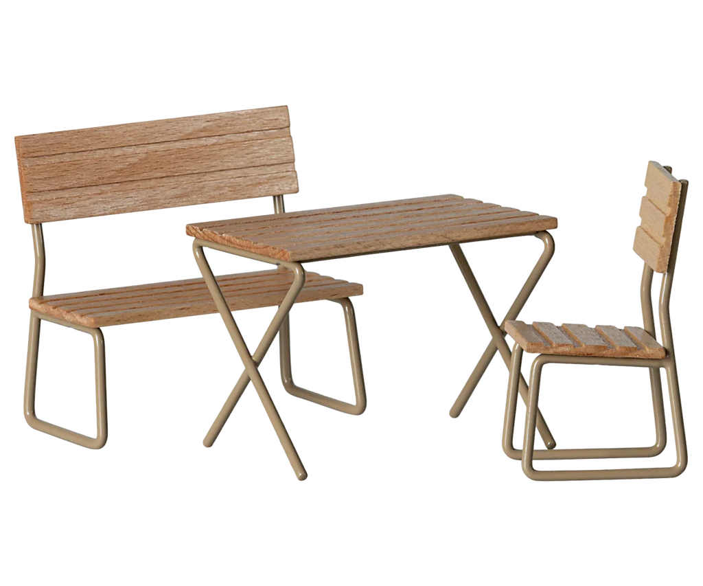 Maileg Garden Table & Chairs - Mouse Size