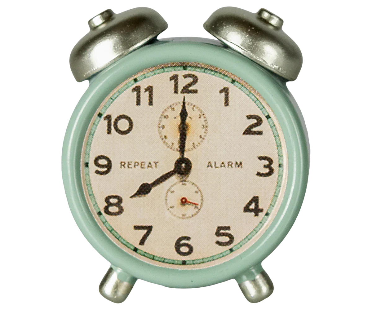 Maileg Alarm Clock For Dollhouse - Mint