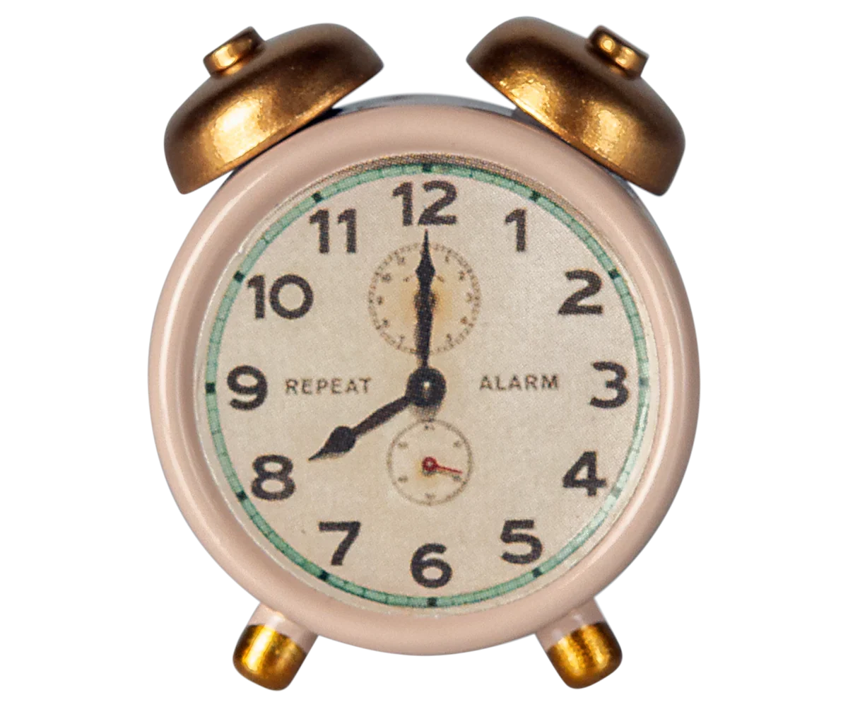 Maileg Alarm Clock For Dollhouse - Powder