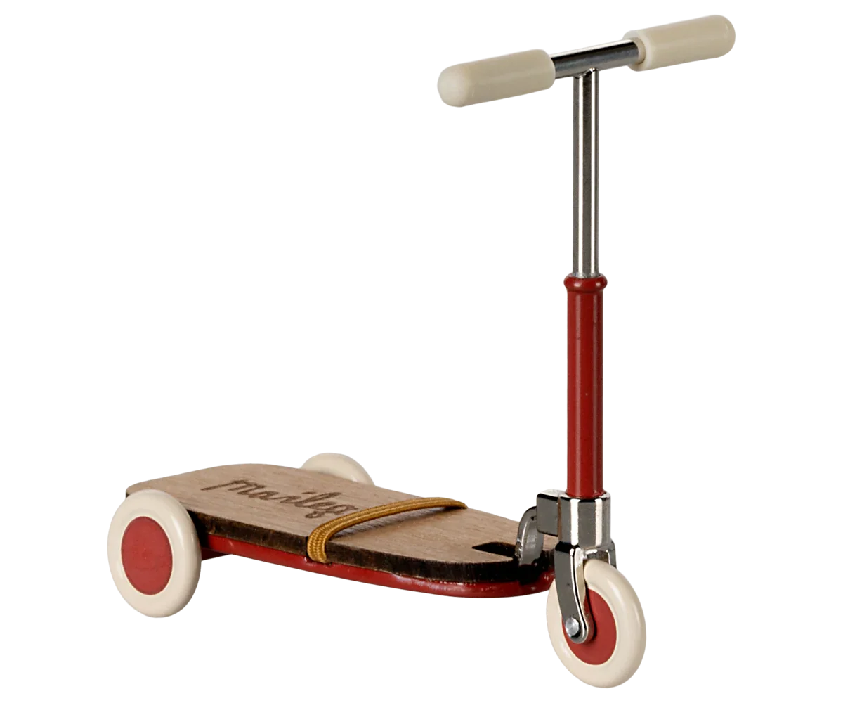 Maileg Mouse Size Scooter / Kickboard - Red