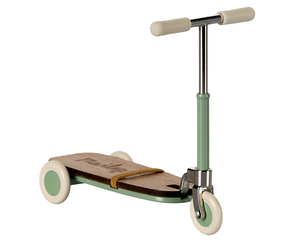 Maileg Mouse Size Scooter / Kickboard - Mint
