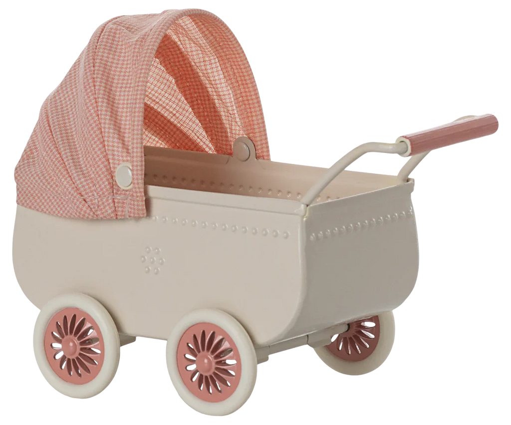 Maileg Pram, Mouse Size - Coral