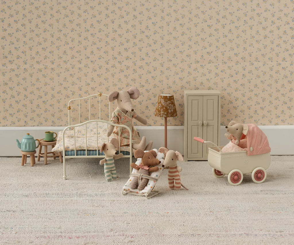 Maileg Pram, Mouse Size - Coral