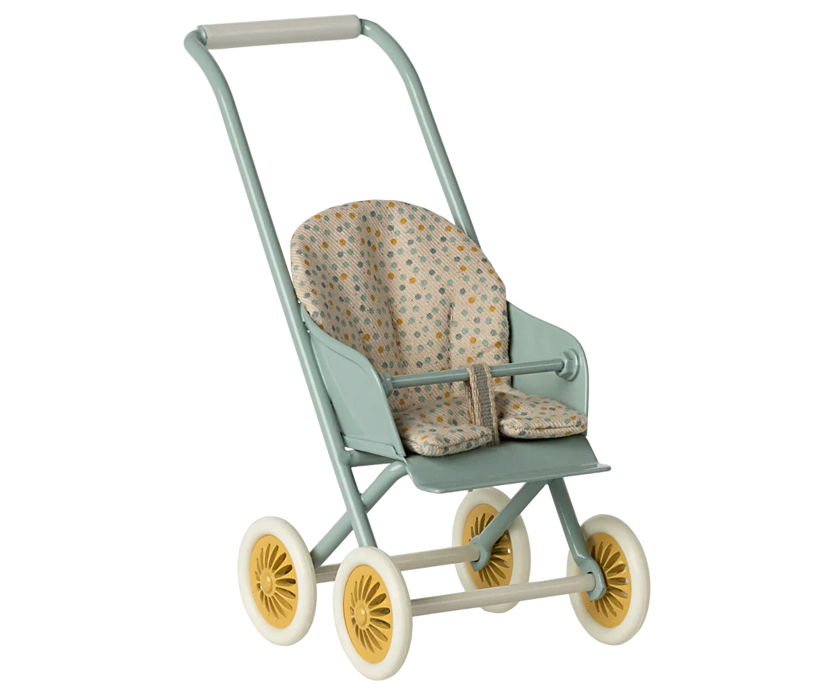 Maileg Stroller, Micro - Mint