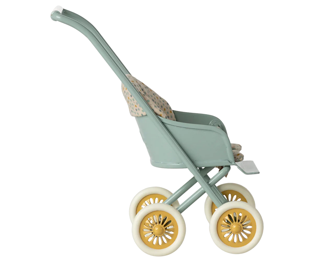 Maileg Stroller, Micro - Mint
