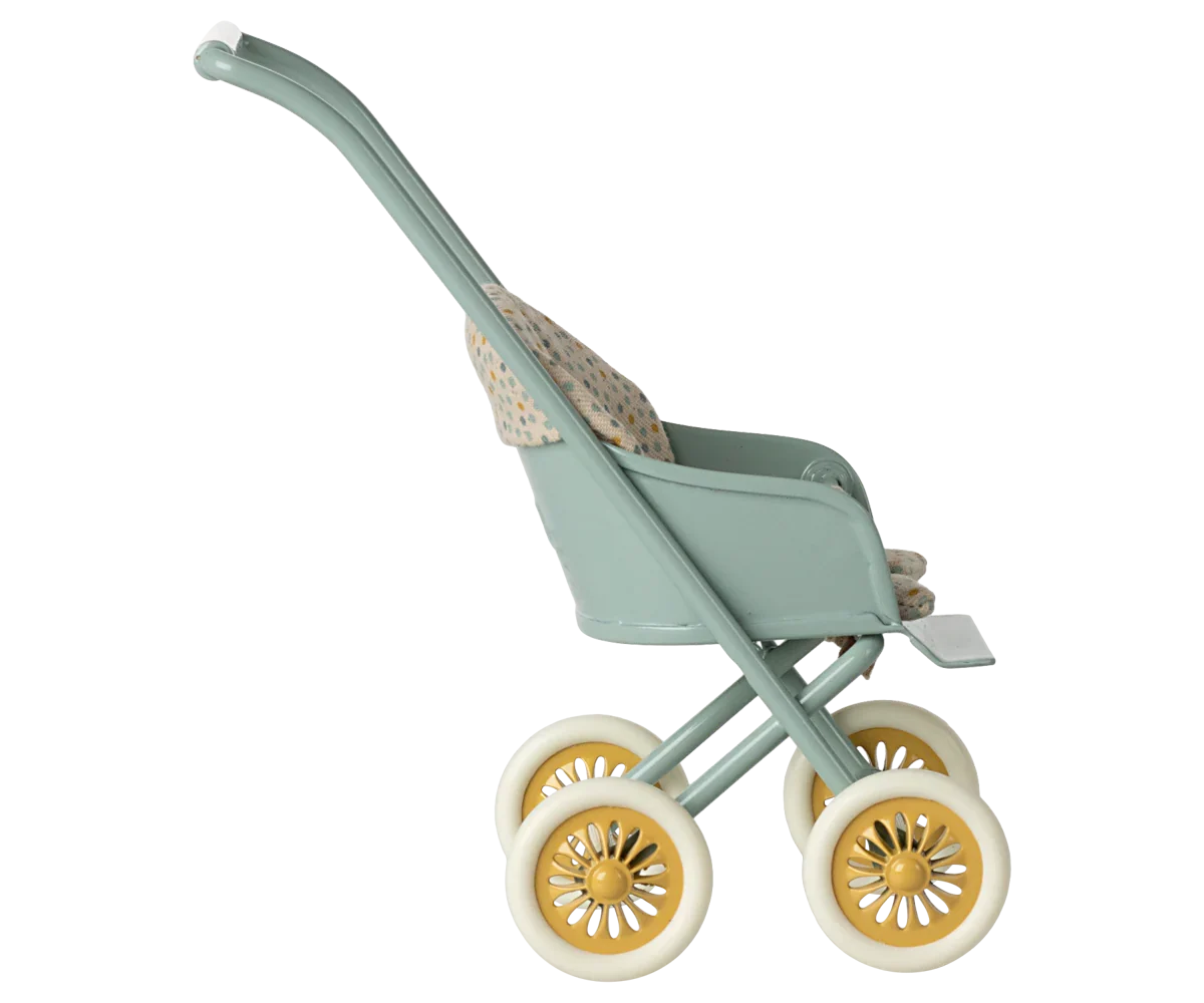 Maileg Stroller, Micro - Mint