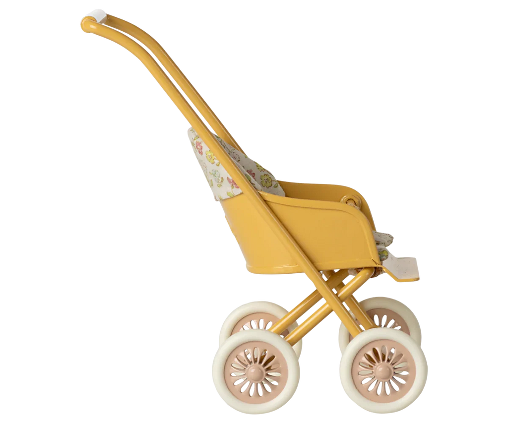 Maileg Stroller, Micro - Yellow