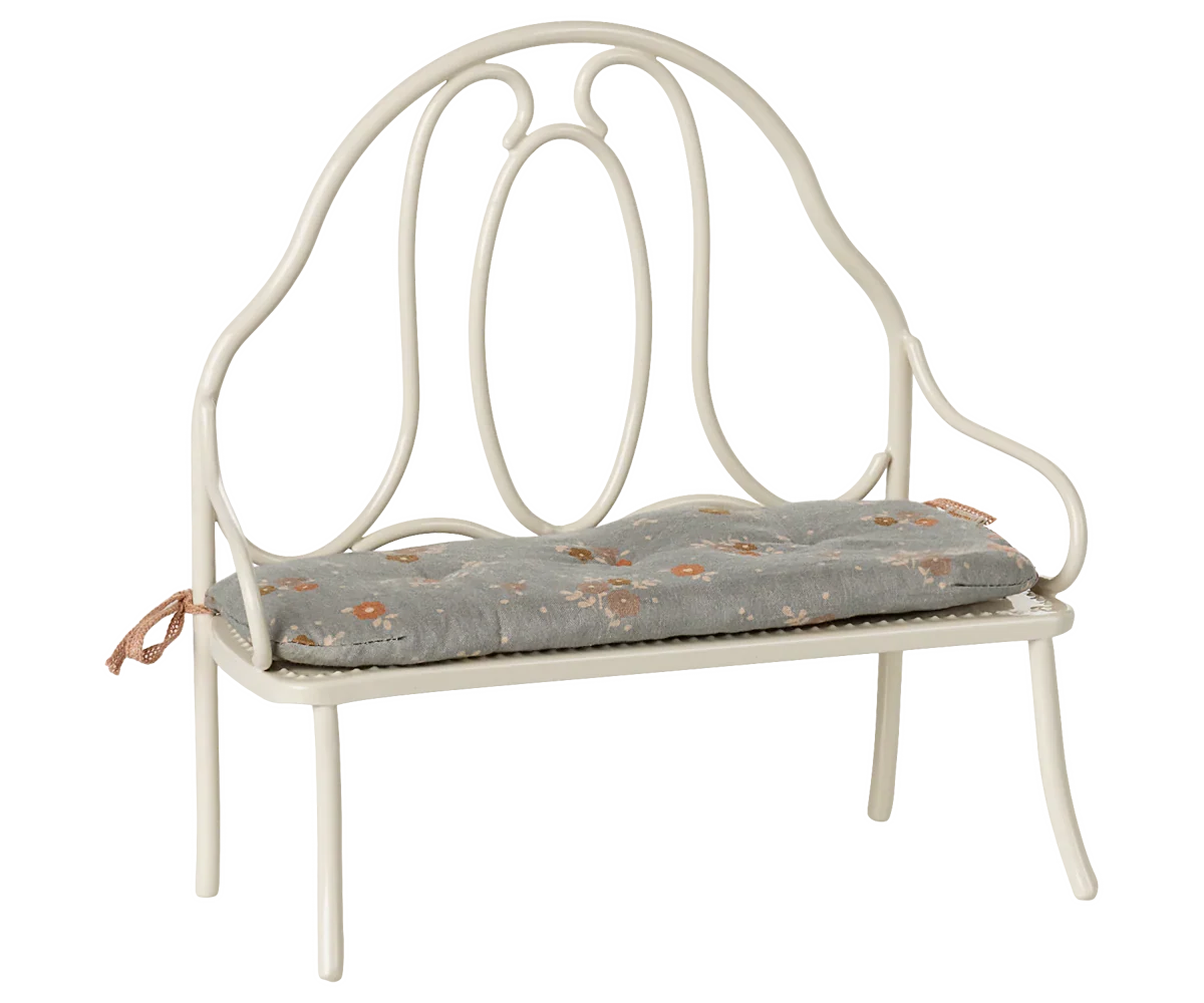 Maileg Vintage Bench, Miniature - Off White