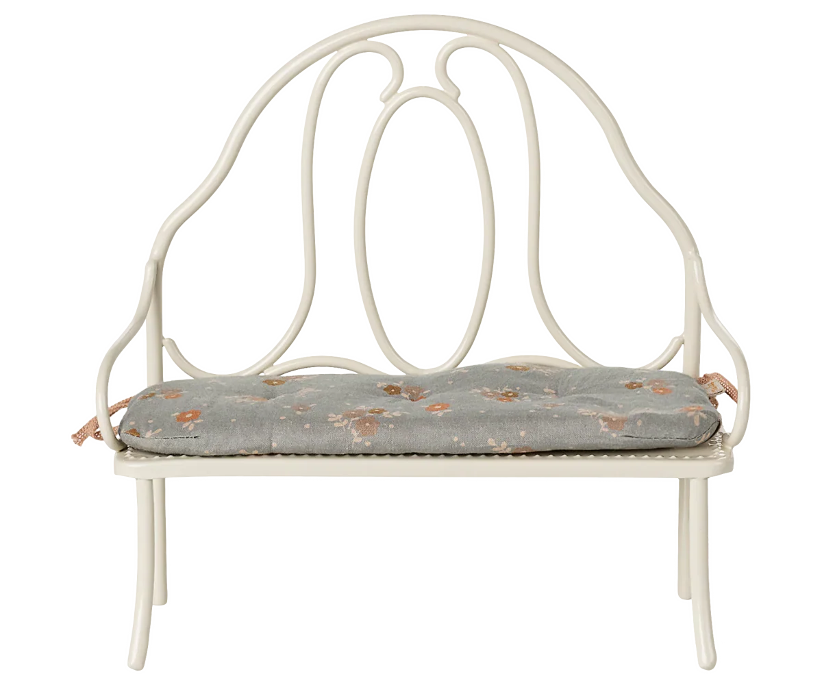 Maileg Vintage Bench, Miniature - Off White