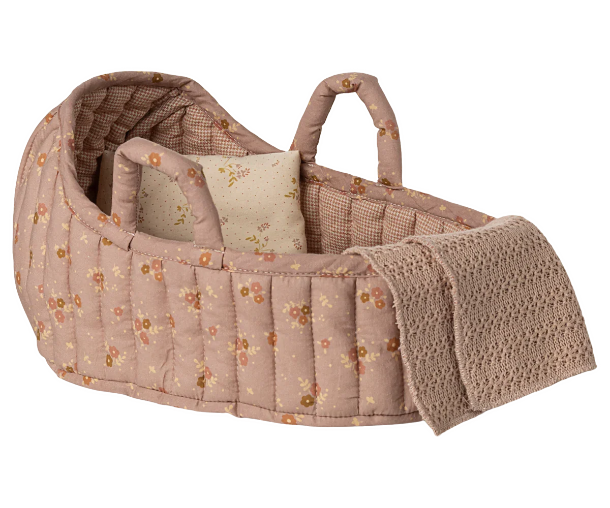 Maileg Carry Cot, Large - Rose