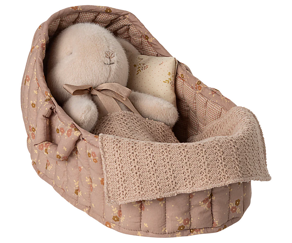 Maileg Carry Cot, Large - Rose