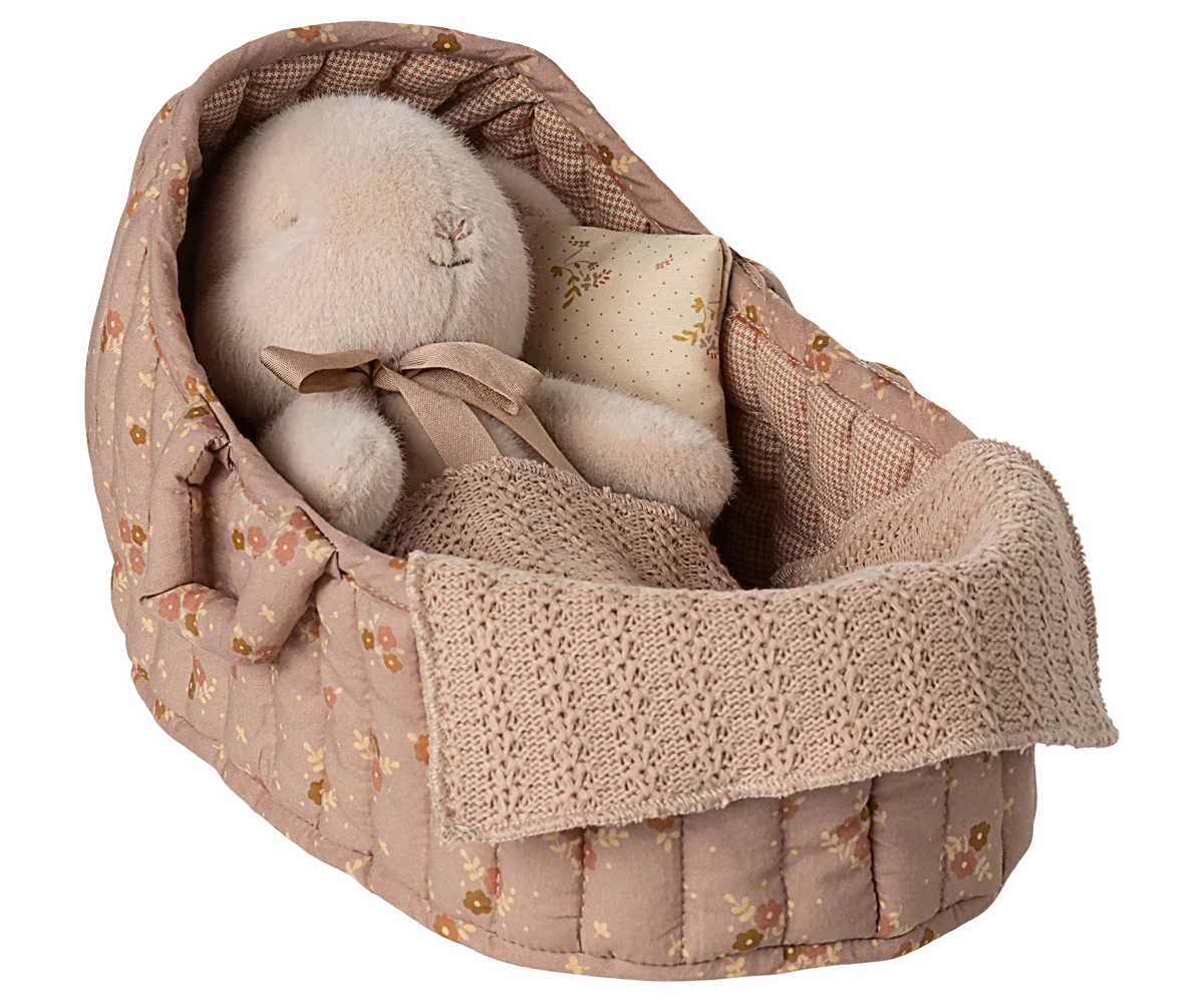 Maileg Carry Cot, Large - Rose