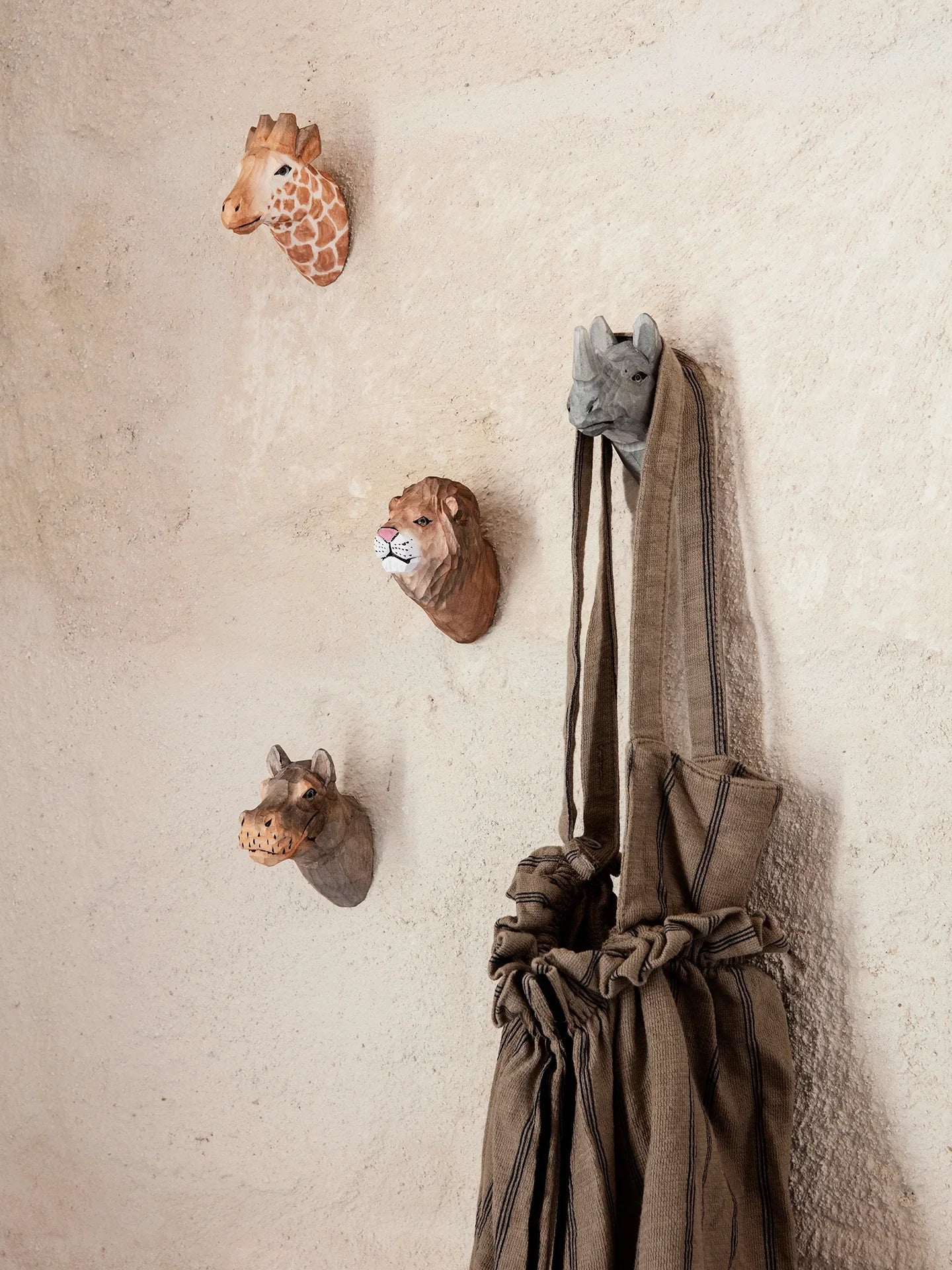 Hand Carved Animal Wall Hook