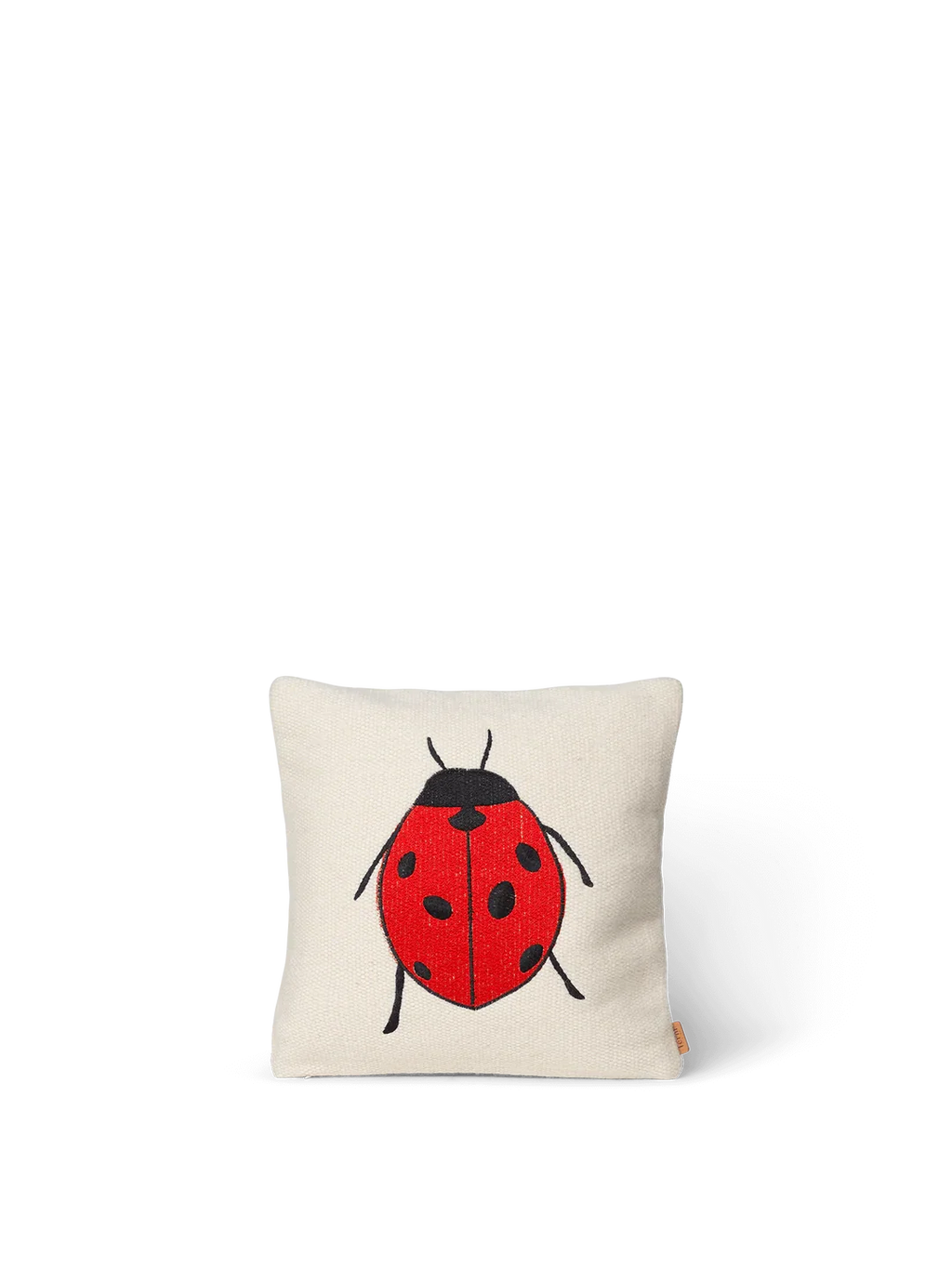 Ferm Living Forest Embroidered Cushion - Ladybird