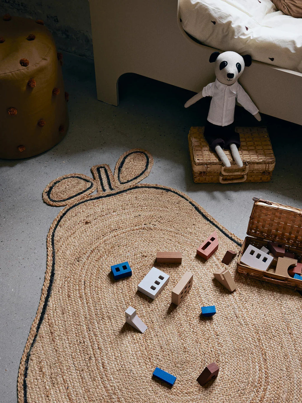 Ferm Living Pear Braided Jute Rug