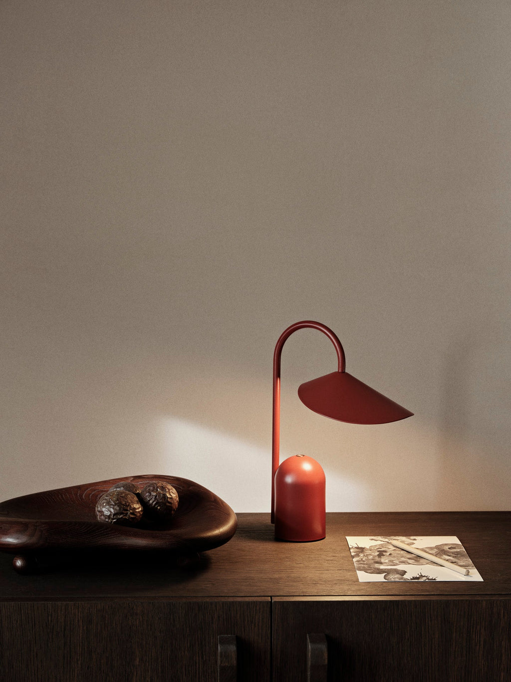 Ferm Living Arum Portable Lamp - Red