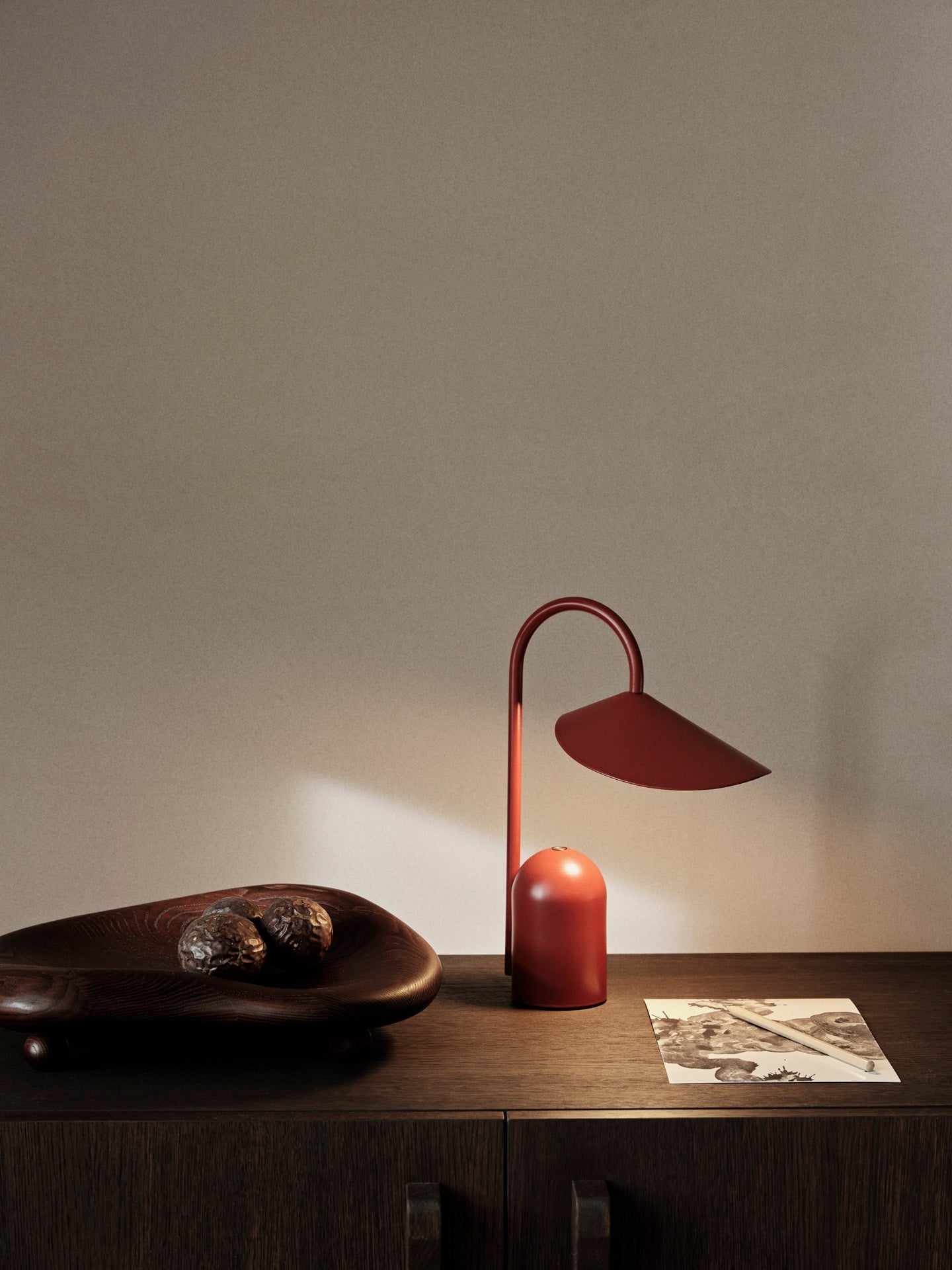 Ferm Living Arum Portable Lamp - Red