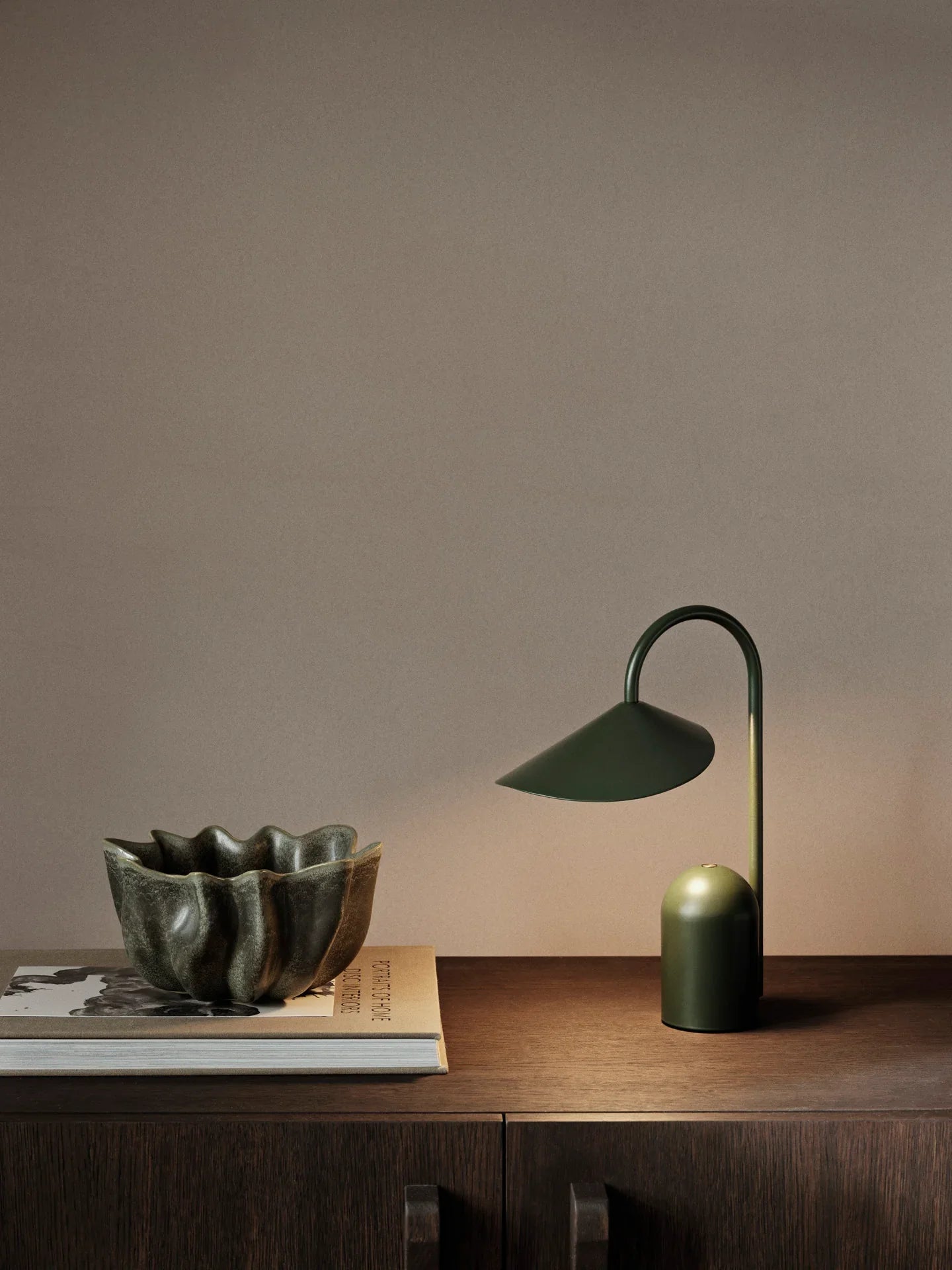Ferm Living Arum Portable Lamp - Grass Green