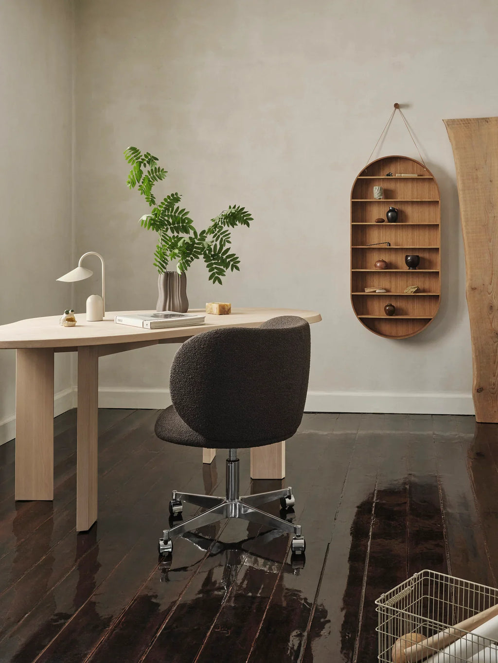 Ferm Living Oval Oak Dorm Shelf
