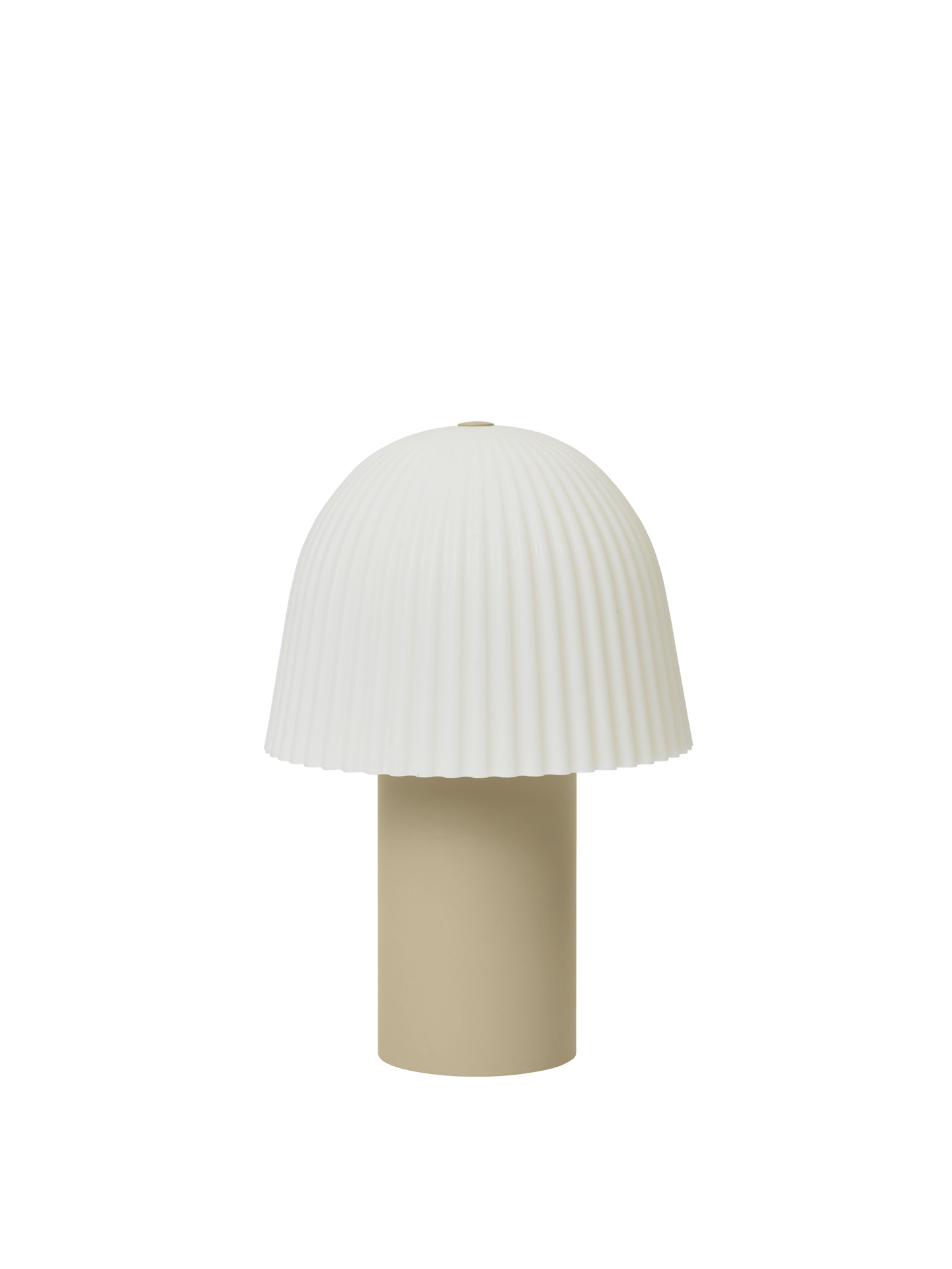 Ferm Living Frill Portable Lamp - Cashmere/White