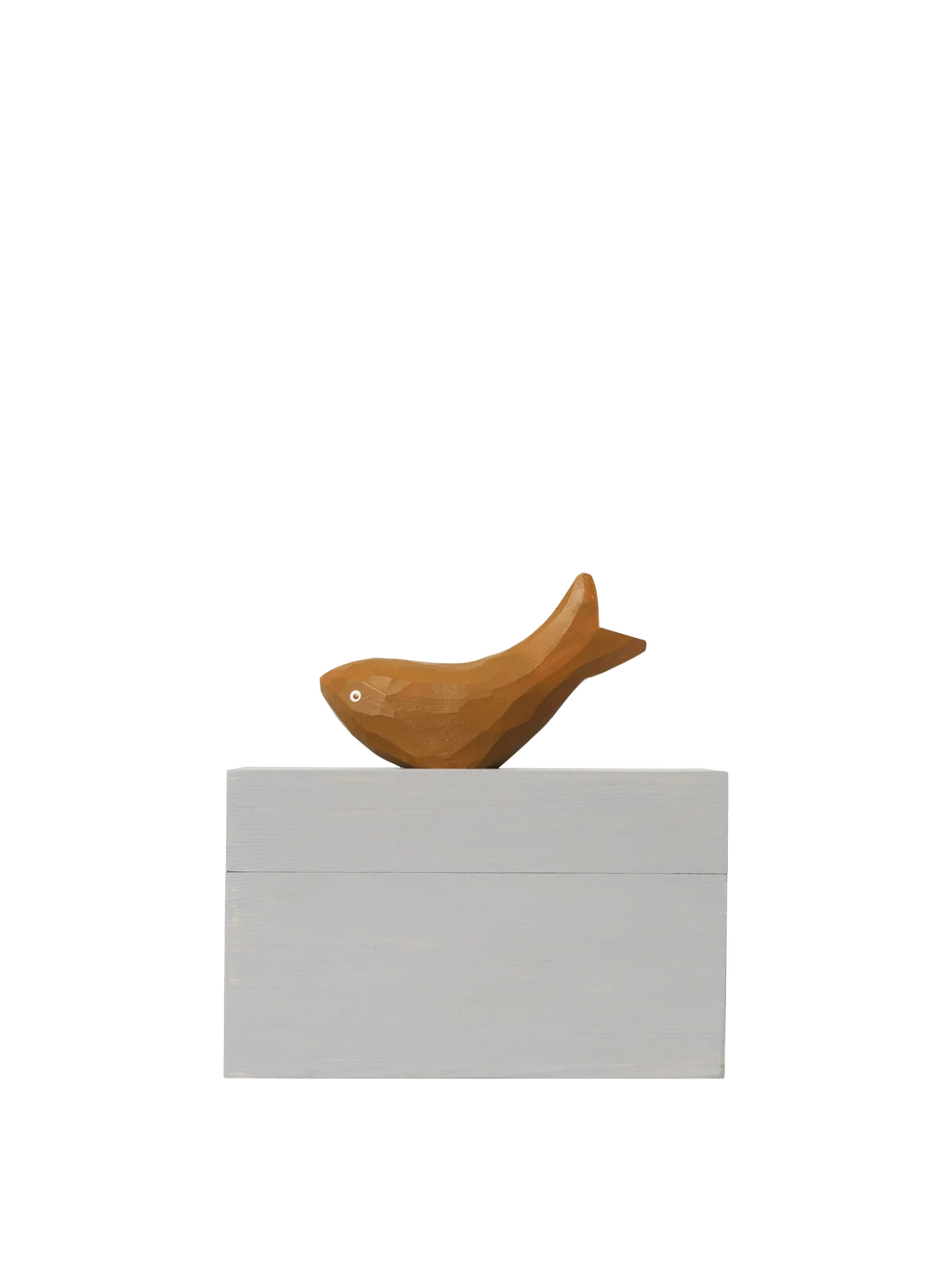 Ferm Living Hand Carved Wooden Harbour Box - Fish