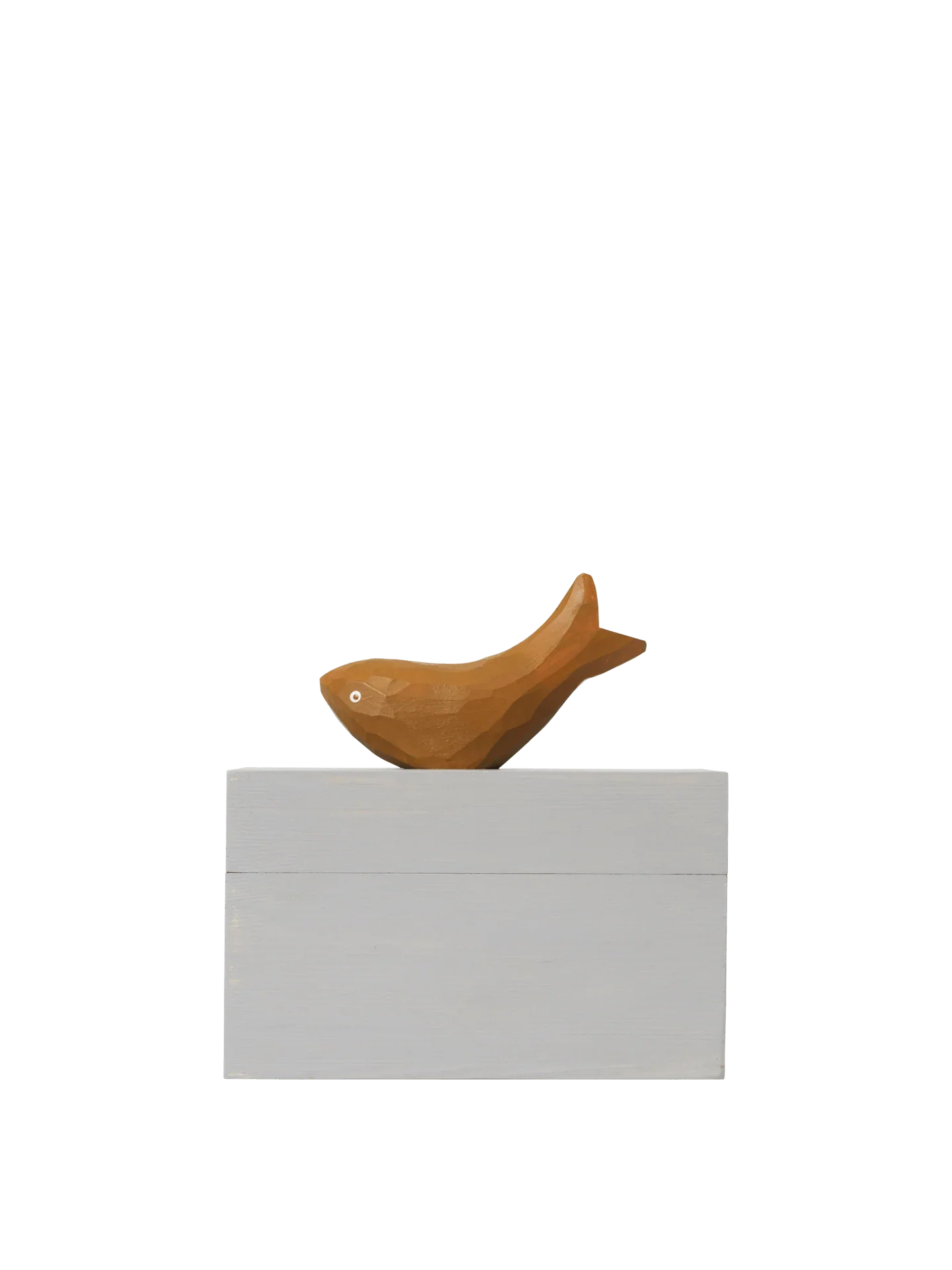 Ferm Living Hand Carved Wooden Harbour Box - Fish