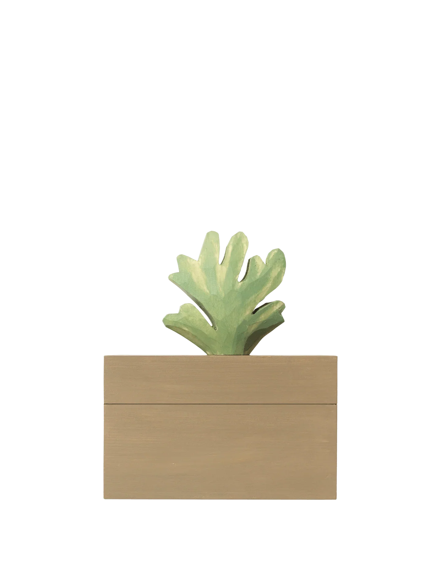 Ferm Living Hand Carved Wooden Harbour Box - Coral