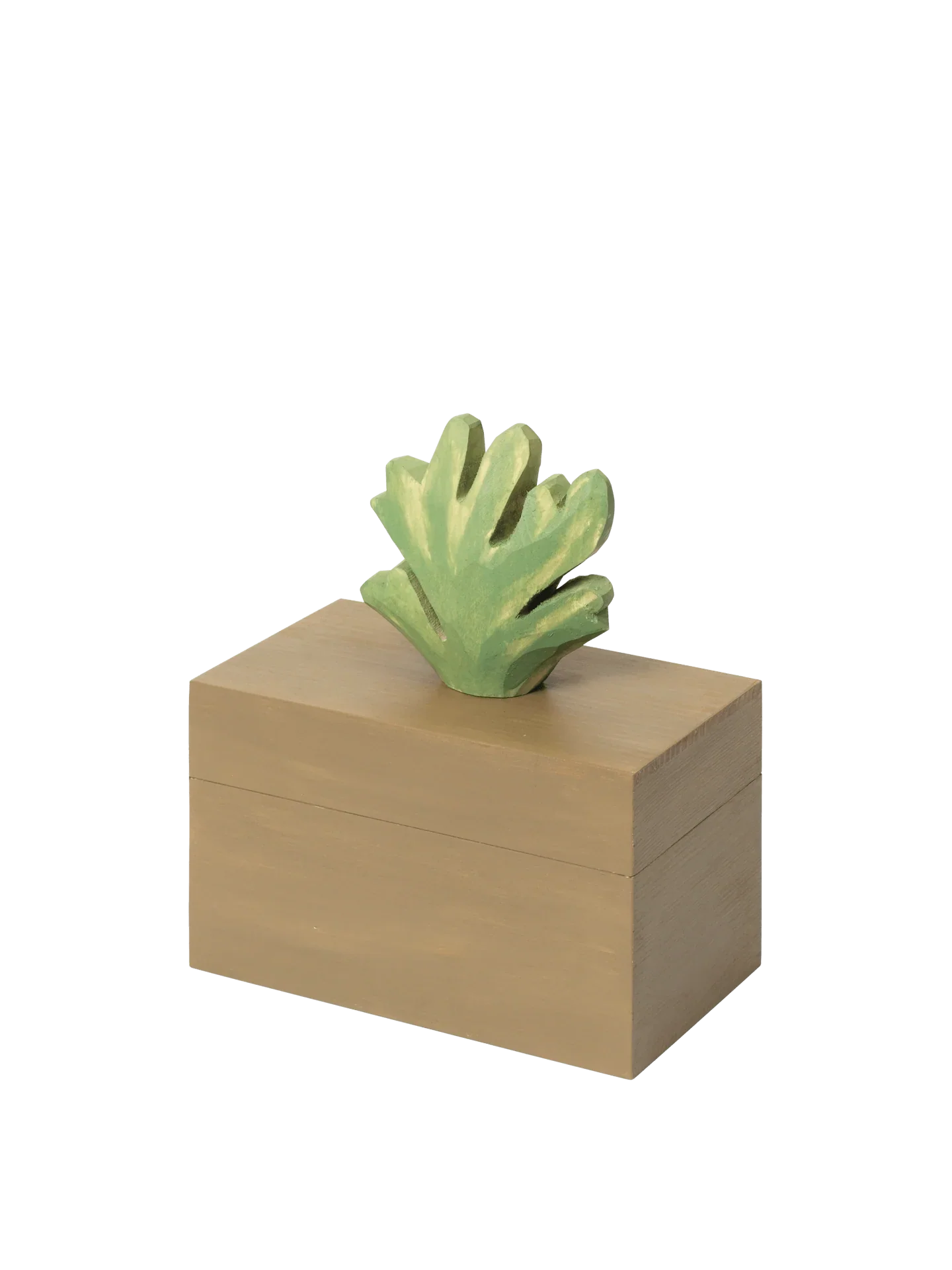Ferm Living Hand Carved Wooden Harbour Box - Coral