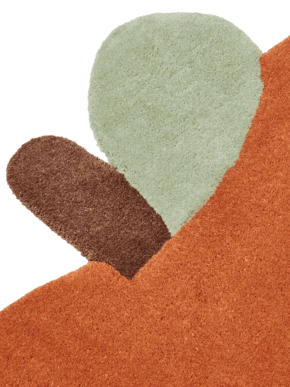Ferm Living Apple Tufted Rug - Brown Clay