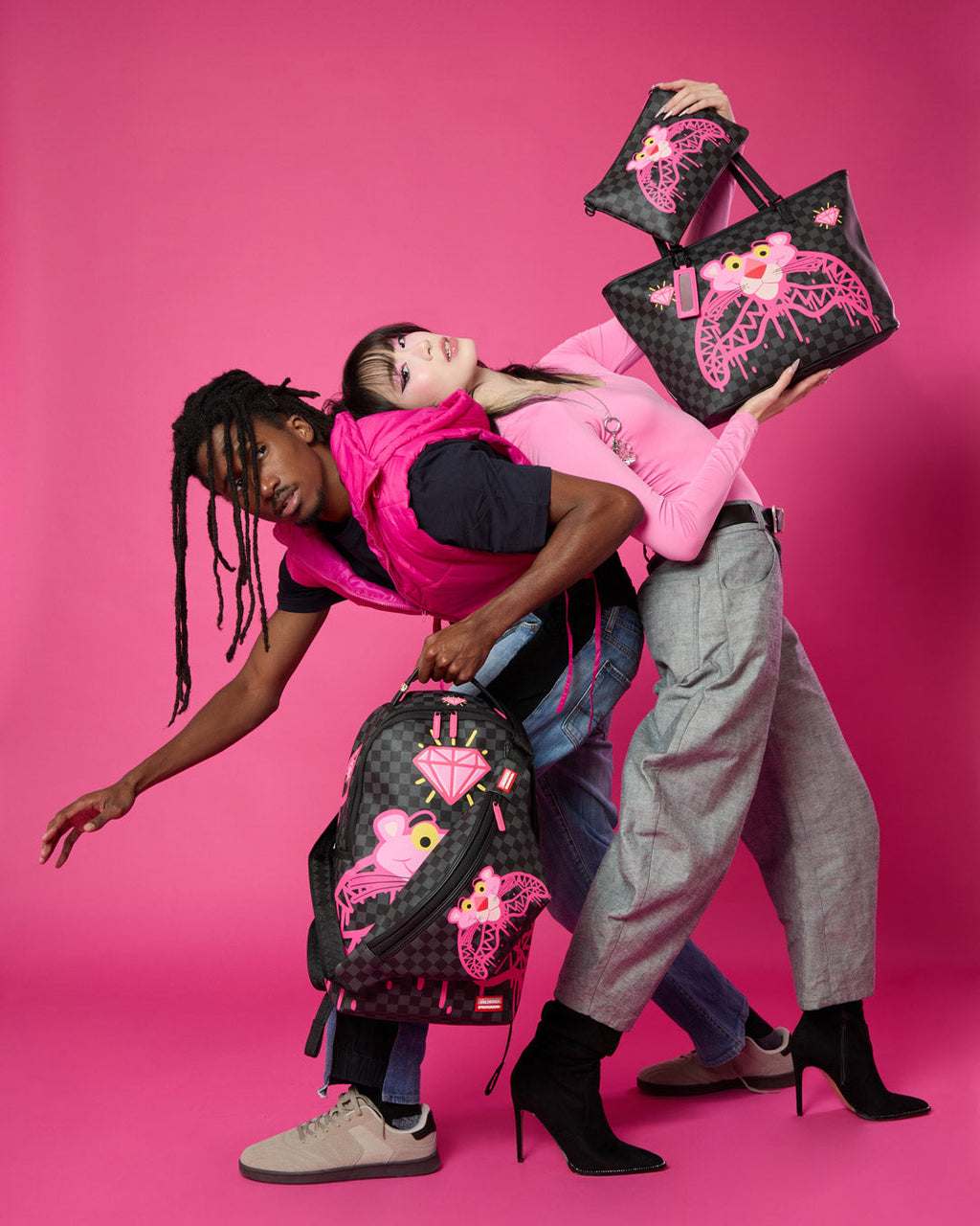 PINK PANTHER DIAMOND SHARK SAVVY CROSSBODY