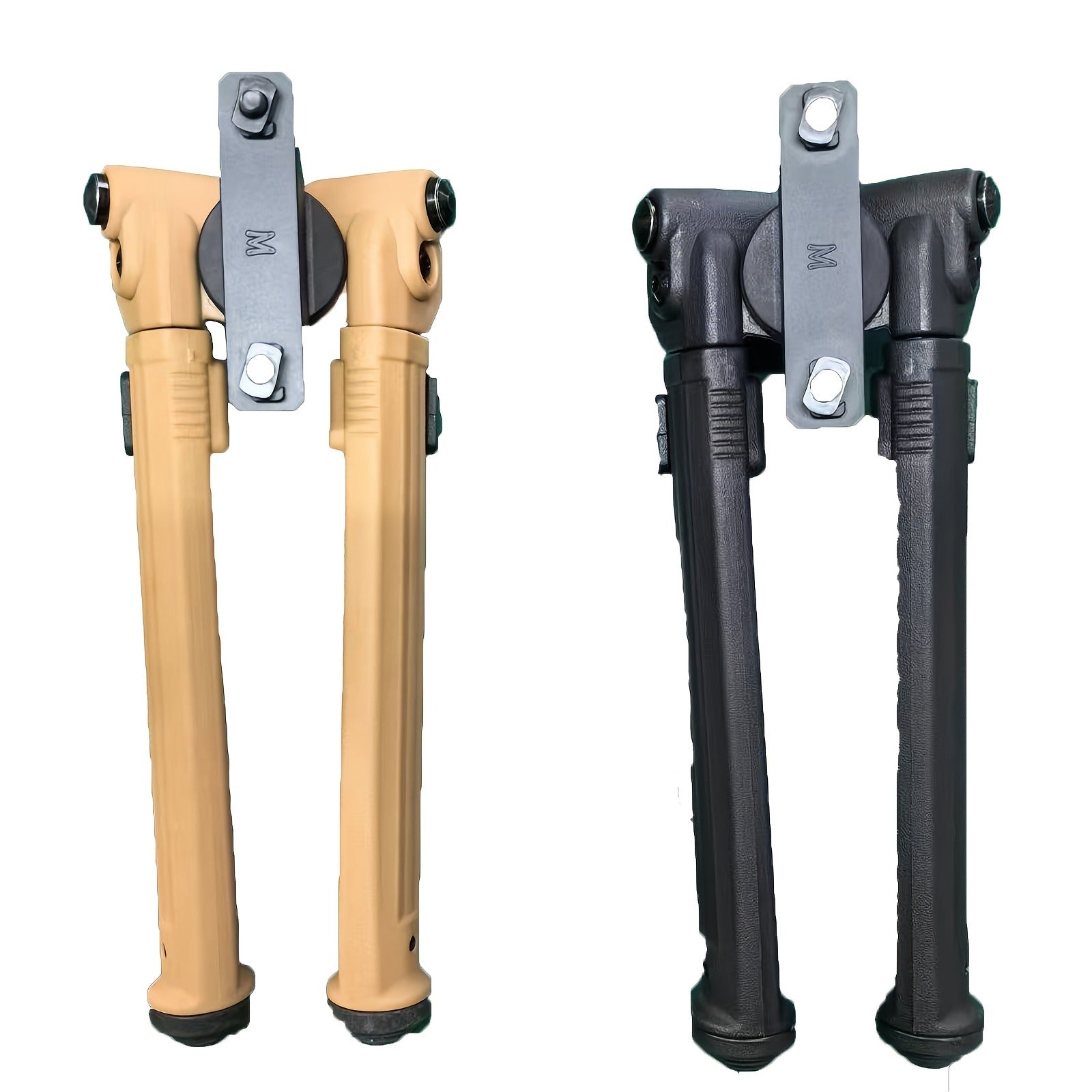 M-LOK Bipod Lightweight Aluminum Alloy Foldable Adjustable Rifle Bipod for Hunting Shooting AR15 M4 Tactical Rifle Non-Slip Rubber Feet Quick Release Black Flat Dark Earth