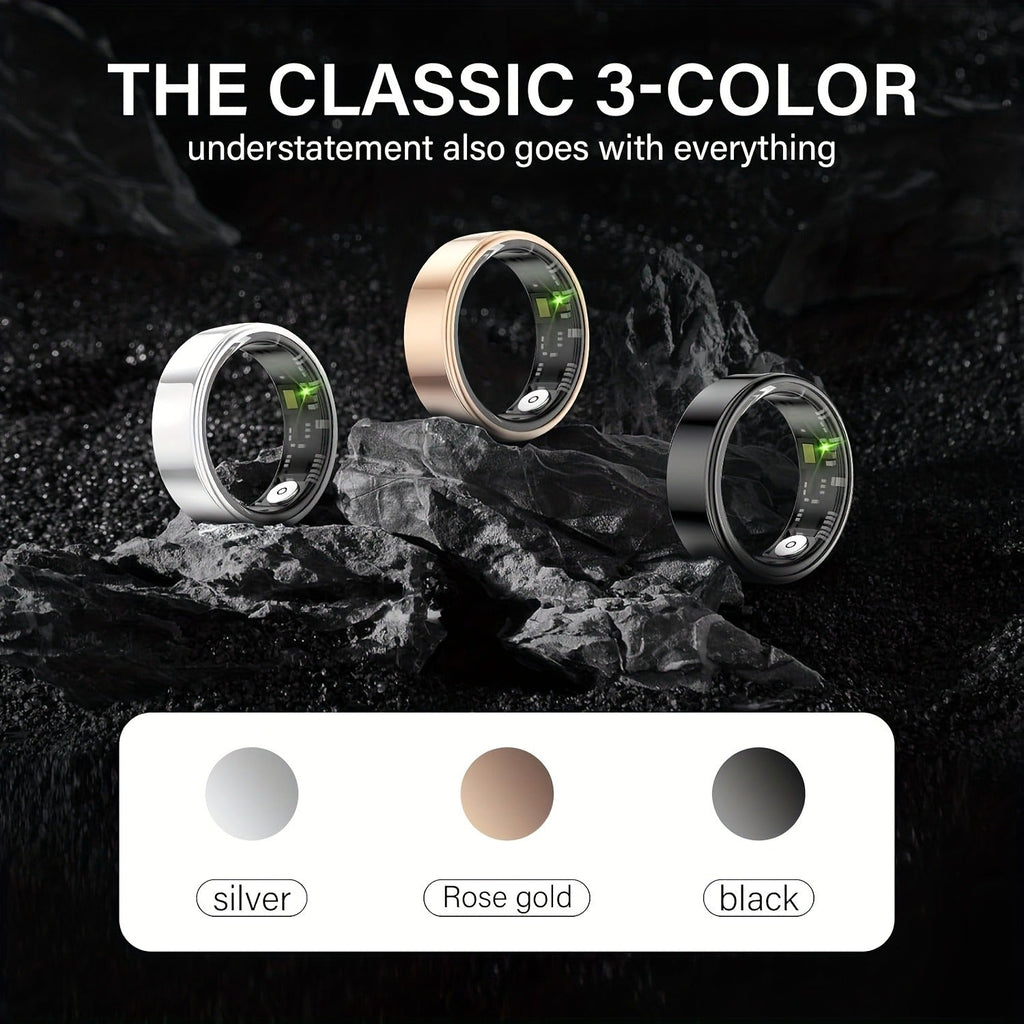 Waterproof Smart Ring – Sleep & Fitness Tracker for Men Women