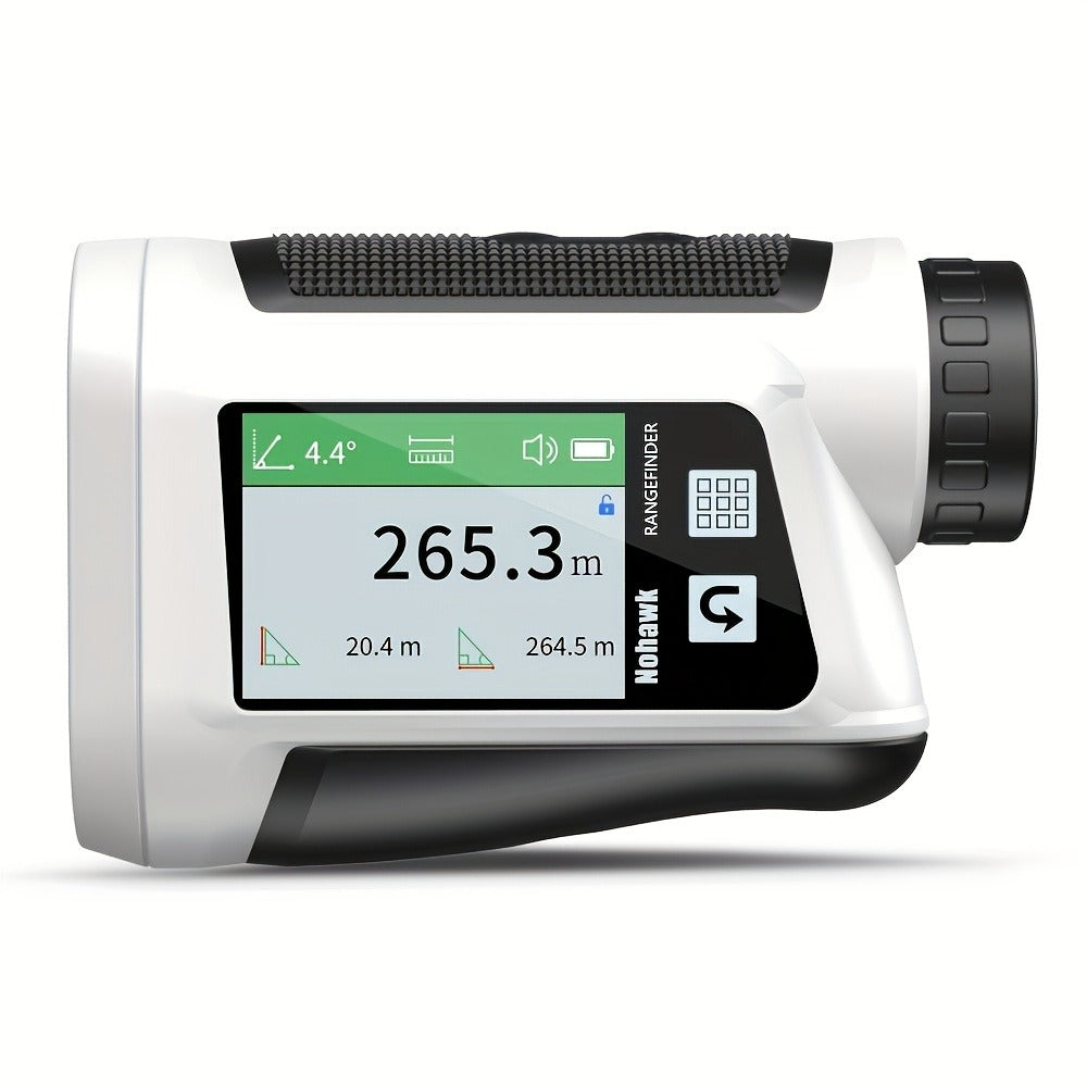 Laser Rangefinder 1000 Yard with Slope Compensation & Vibration Lock – USB Rechargeable Golf Rangefinder with Side Display Voice Broadcast 9 Modes M/Yard/Ft for Golf Hunting Disc Golf Outdoor Measurement