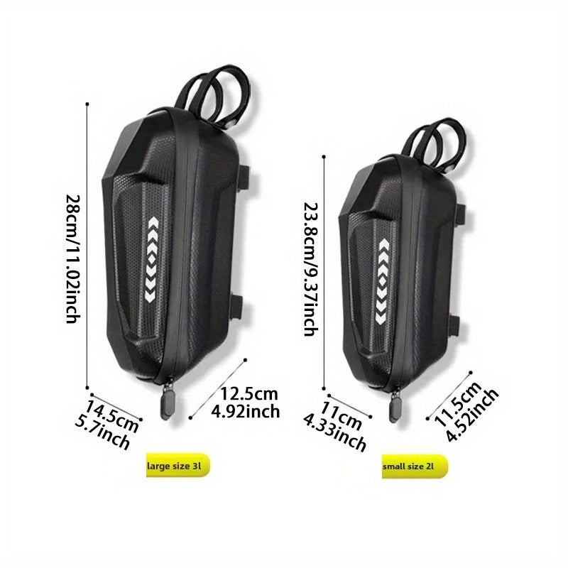 Electric Scooter Handlebar Bag Front Storage 2L Large Capacity – Portable Waterproof Handlebar Pouch for Phone, Wallet & Essentials, Universal Fit for E-Scooter, Bike & Bicycle