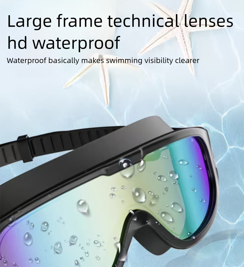 Anti-Fog Swimming Goggles Set – UV Protection, Earplugs & Nose Clip