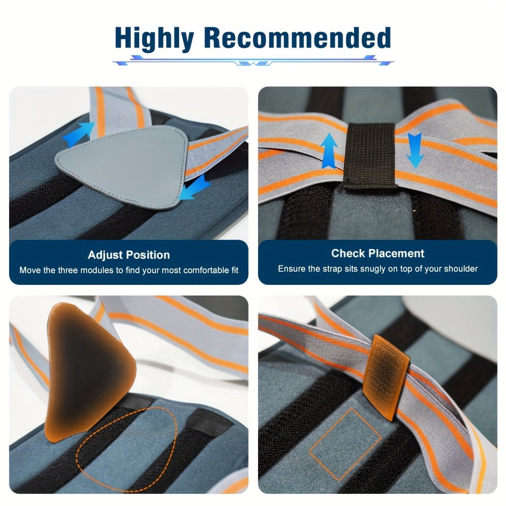 Magnetic Posture Corrector Back Brace – Adjustable Shoulder Support Belt for Men & Women, Instant Posture Improvement, Breathable Back Straightener