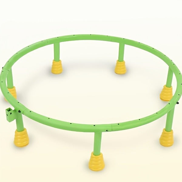 36 Inch Kids Indoor Trampoline with Handle - 7-Leg Safety Design, 2.0mm Steel Frame, 28 Coil Springs, Non-Slip Feet, PP Jump Mat, Compact Mini Toddler Trampoline for Home Bedroom Playroom Exercise