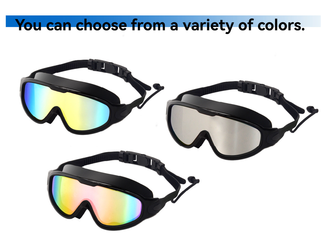 Anti-Fog Swim Goggles 2-Pack – Leak-Proof, UV Protection, Adjustable Fit for Adults, Youth, Men & Women | Pool & Beach Goggles