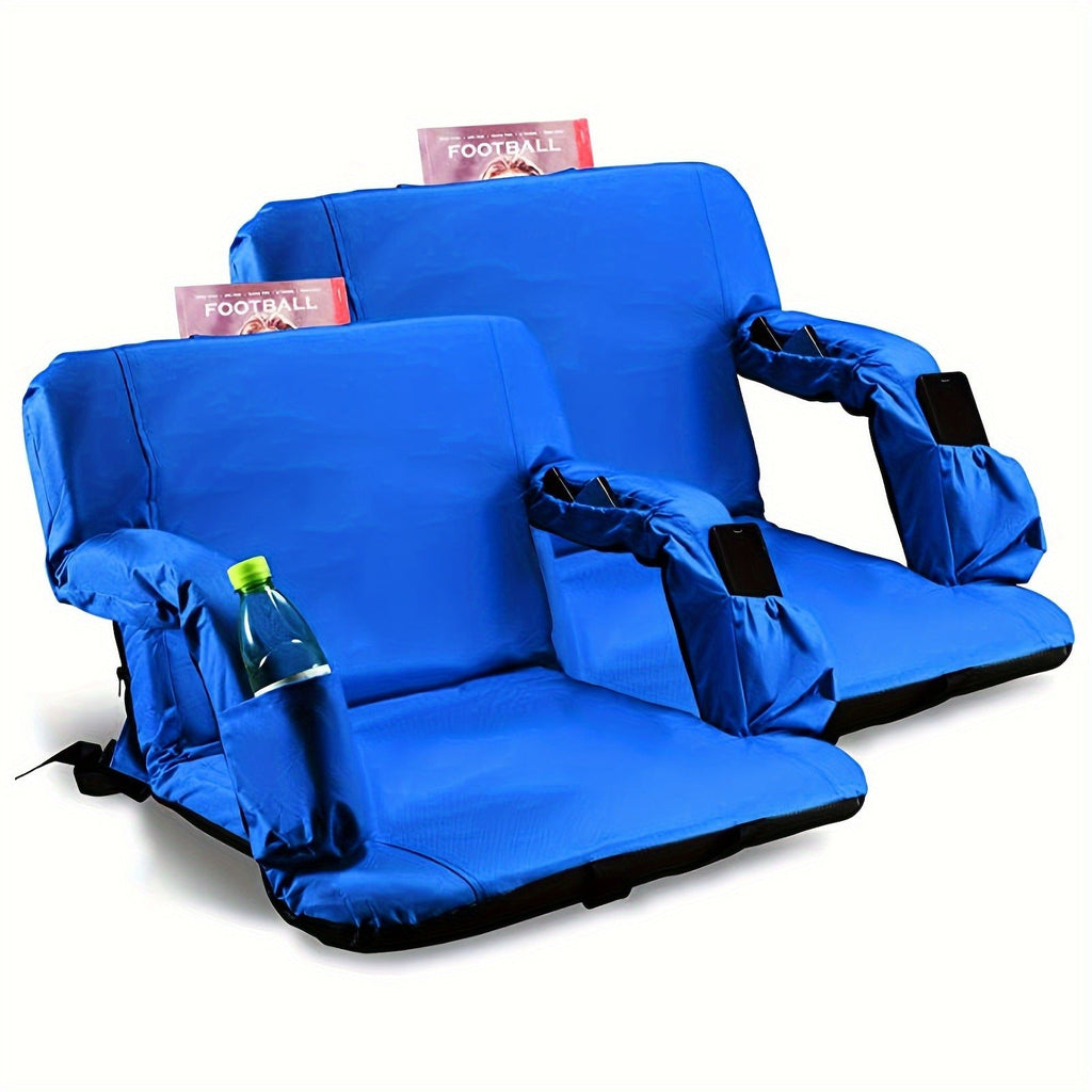 Padded Stadium Seats for Bleachers with Back Support 2-Pack
