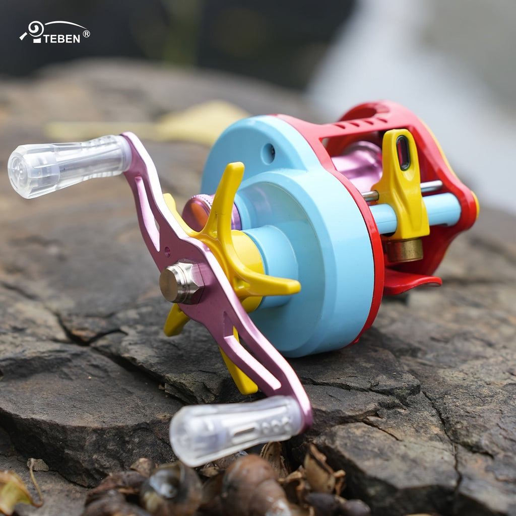 Baitcasting Reel with DC & Magnetic Brake System – 7.2:1 Gear Ratio, 5+1 Metal Bearings, Drag Alarm, Left/Right Hand, Saltwater Freshwater Fishing